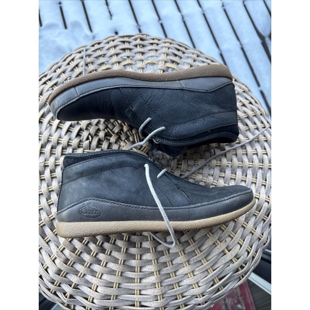 Chaco Women's Boot Pineland Casual Chukka Black Leather 6 US 4 UK 37 EU Shoe